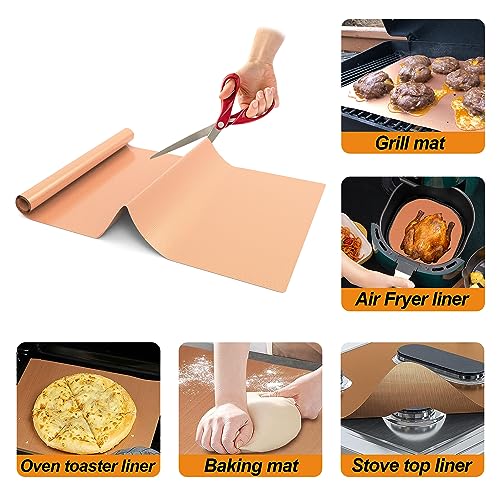 75 Inch Roll Reusable Copper Oven Liners for Bottom of Oven