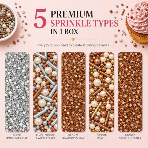 Sprinkles for Cake & Cupcake Decoration (5 Ounce)