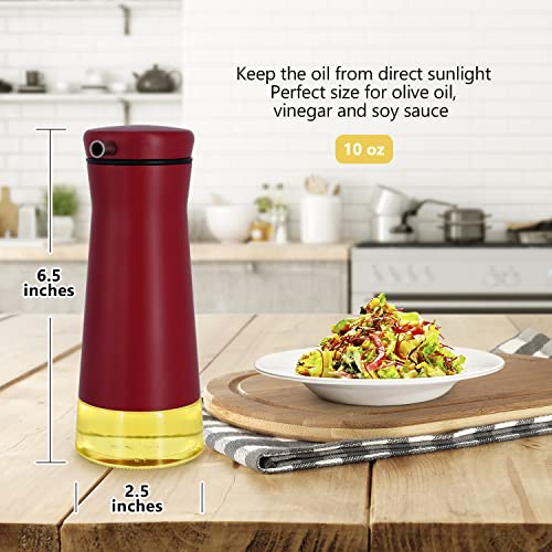 Red Oil And Vinegar Dispenser Set (Red)
