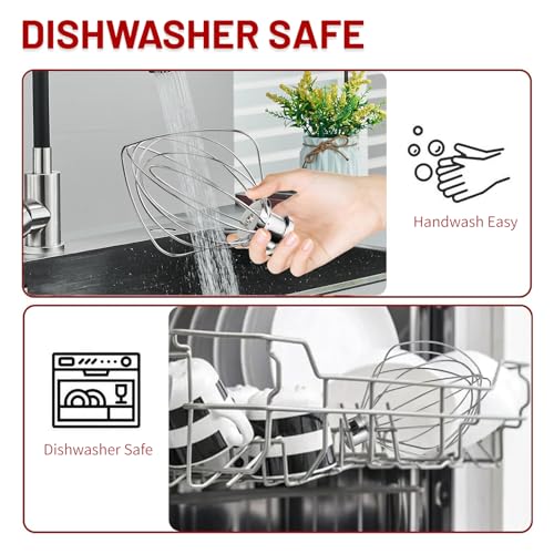 K45WW 6 Wire Whip Attachment for KitchenAid 4.5 5 Quart Tilt (Fits All 4.5&5 QT Tilt-Head Stand Mixer)