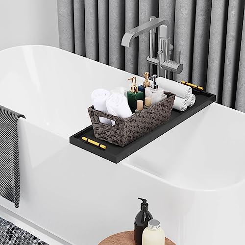 2 Pack Plastic Wicker Toilet Paper Baskets (15¾" x 6¾" x 4¾" / Dark Grey)
