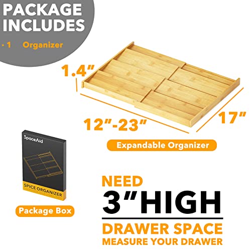 Bamboo Spice Drawer Organizer (48 Count)