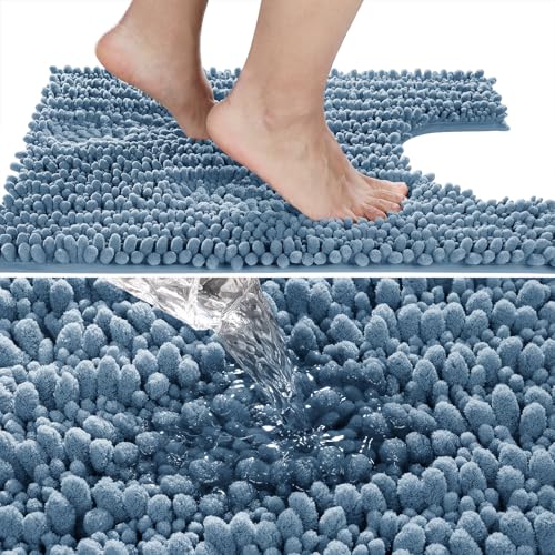Toilet Rug U Shaped Washable 24x20 Inch