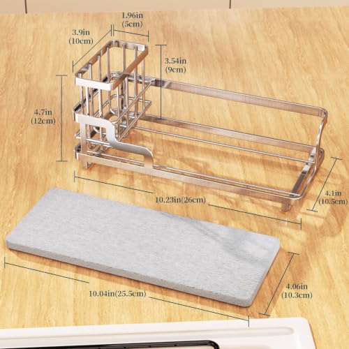 Sponge Holder for Kitchen Sink (Silver)
