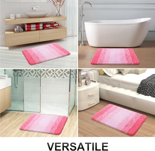 Bathroom Runner Rug 45x27 (45" X 27" / Pink)