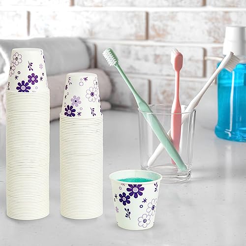 600 Pack Paper Cups 3oz Disposable Bathroom Cups Mouthwash Cups (JP-3-ZB01-600-G)