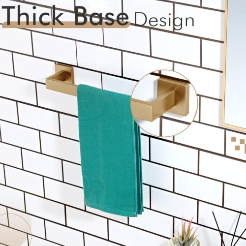 12 Inch Towel Bar for Bathroom Kitchen Towel Holder Wall Mounted SUS304 Stainless Steel Towels Rack (Champagne Bronze / 12-Inch)