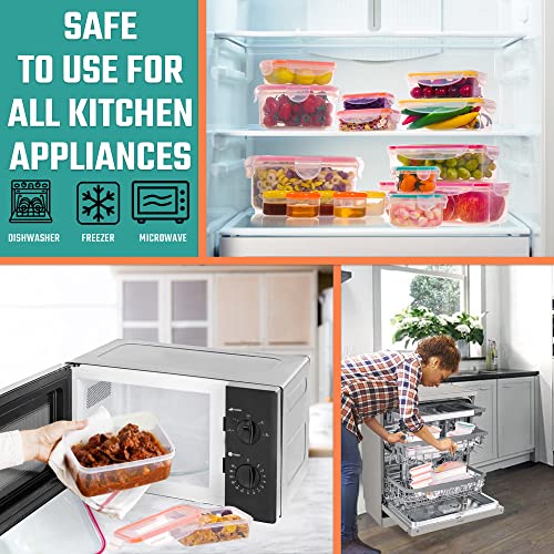 5 Pack Large Fruit Storage Containers for Fridge with Removable Colander (5 Pack - Fruit Containers)