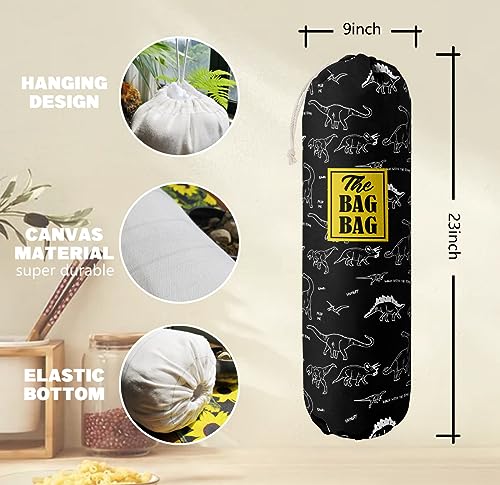 Dinosaur Pattern Grocery Bags Holder (Dinosaur 01)