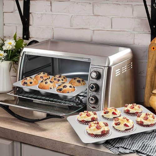 Stainless Steel Muffin Pans 6 (2.1 Count)