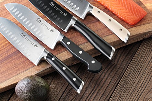 V2 Series 59526 German Steel Forged Chef Knife (8-Inch Chef Knife / Black)