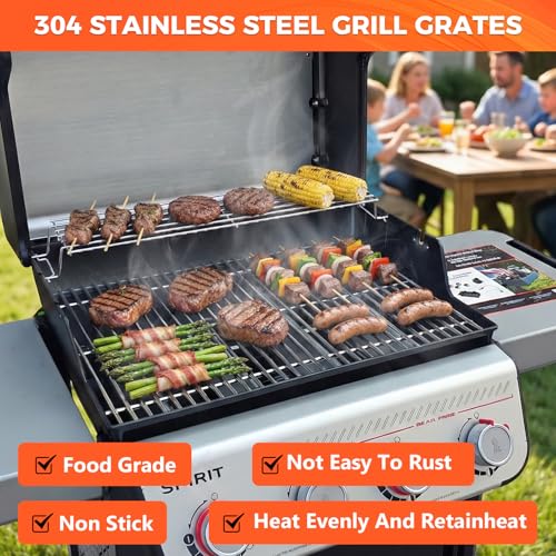 17.5" Grill Grates for Weber Spirit 300 (17.4" SUS304)