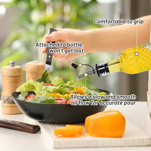 3 Pack Glass Oil Dispensers 500ML (3 Count)