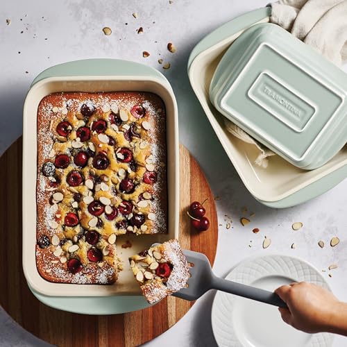 Mae 3 Pc Ceramic Porcelain Baking Pans Set (Mint)