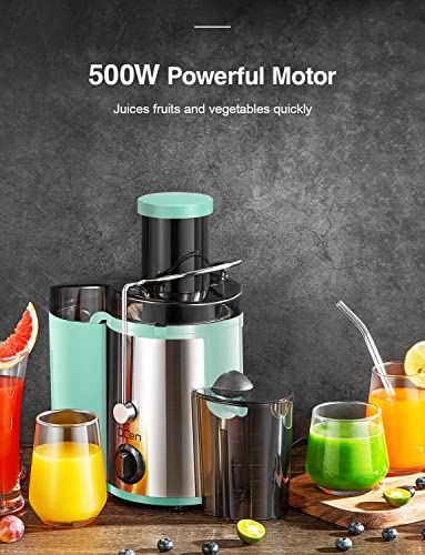 Juicer Machine 500W Centrifugal Juicer with Extra Wide Feed Chute