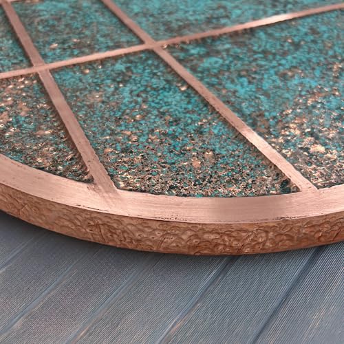 Handmade Copper Wall Art for Home (Modern Copper / 17.7 inch)