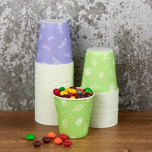 5 oz Paper Cups (5OZ-purple&green)
