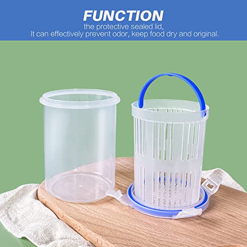 Pickle Jar 24oz 2Pack Pickle container with strainer Pickle Holder Keeper Lifter (2PACK)