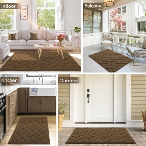 Dirt Trapper Indoor Doormat (Dark Brown / 59" x 20" (Rectangular))