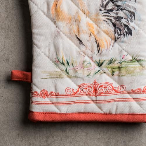 Maison d'Hermine Oven Gloves 100% Cotton Oven Mitt (009 - Campagne / 7.5" x 13" (Oven Mitt))