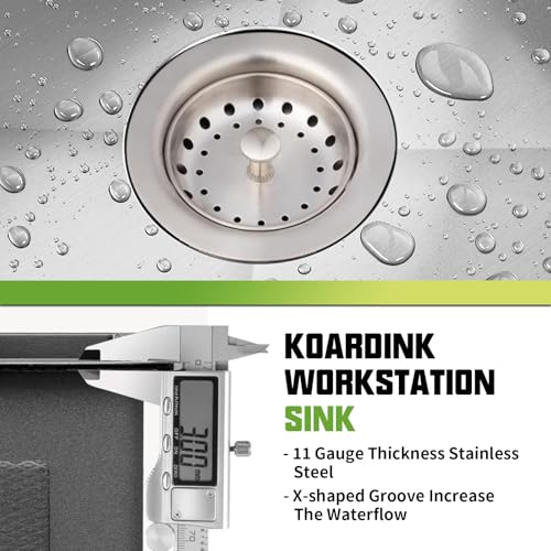 33x19 Inch Drop In Kitchen Sink (33x19 Stainless)