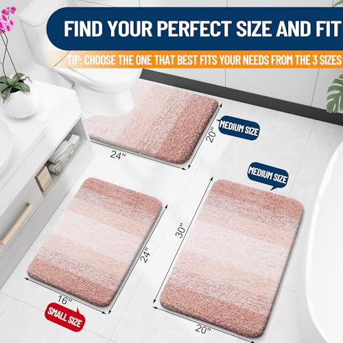 Bathroom Runner Rug 59x24 (59" X 24" / Peach)
