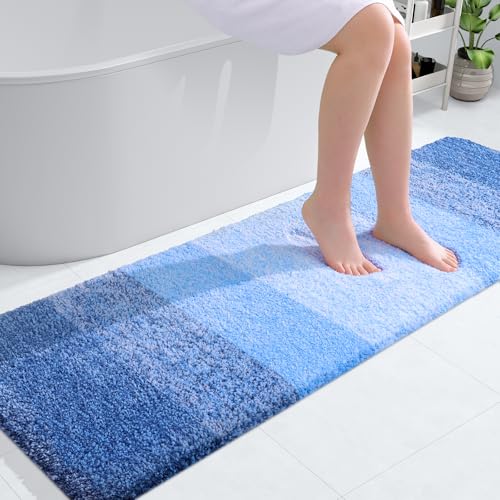 Bathroom Runner Rug 59x20 (59" X 20" / Light Royal Blue)