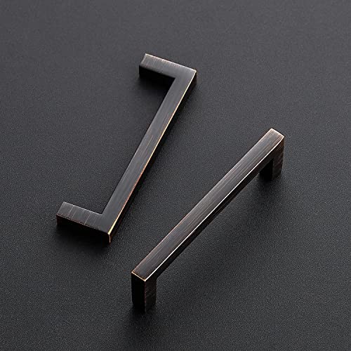 Oil Rubbed Bronze Cabinet Handles Cabinet Pulls 3 (Oil Rubbed Bronze / Flat Black 3-3/4'' Hole Center)