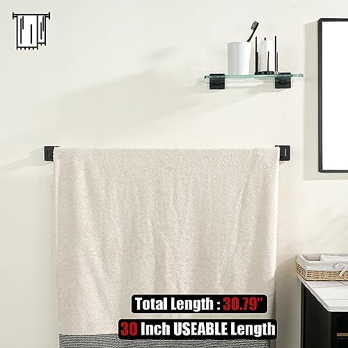 Black Towel Bar (32.36 Inch / Matte Black)
