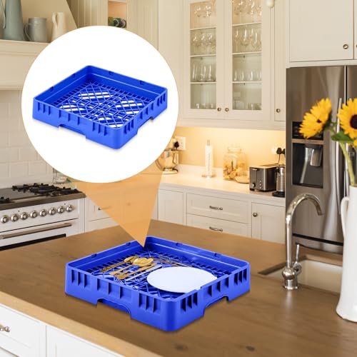 1 Pack Commercial Dishwasher Tray Rack (Blue / Basic Edition)