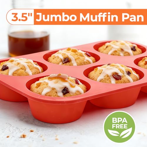Silicone Jumbo Muffin Pan (6-Cup Jumbo)