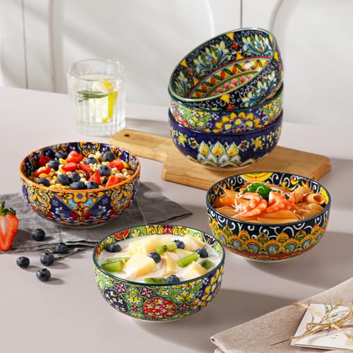 SIMI 28 oz Cereal Bowls Set of 6