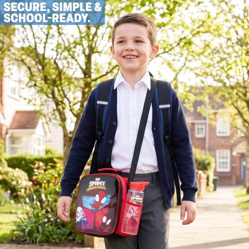 Marvel Spidey and His Amazing Friends Boys Lunch Box 3Pc Set (Black/Multi Spidey)