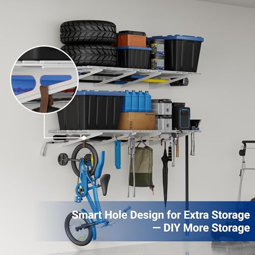 2 Pack 2x6ft Garage Shelving 24 (2 pack-2x6 ft / White)