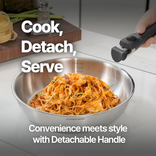 316 Stainless Steel Removable Handle Cookware