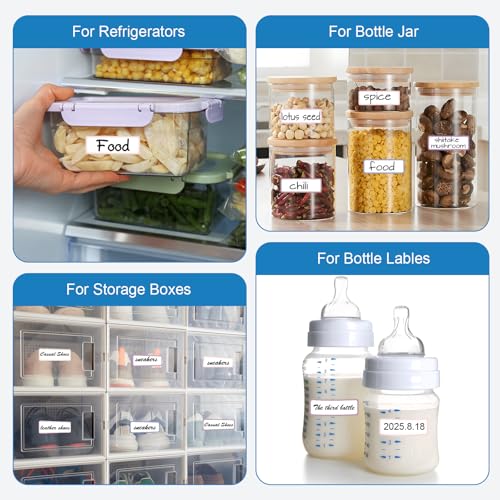 1000 Pcs Removable Freezer Labels 1 x 3 Inch (1 x 3 Inch)