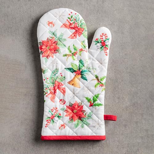 Maison d'Hermine Oven Gloves 100% Cotton Oven Mitt (101 - Chromo / 7.5" x 13" (Oven Mitt))