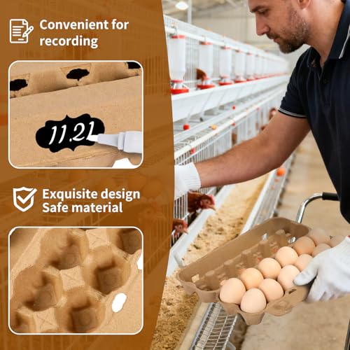 25 Pack Empty Egg Cartons 12 Count (2x6 Style - 25Pack)