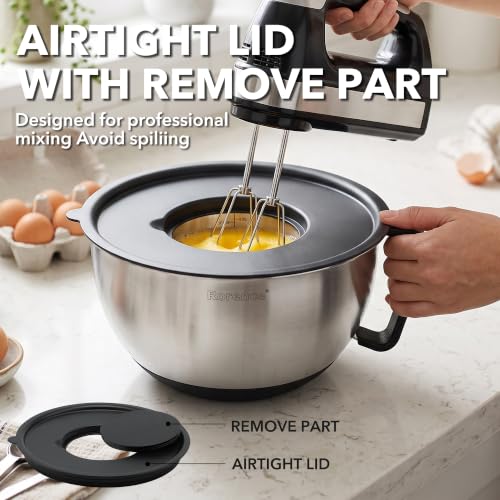 Mixing Bowls with Lids Set (Black / 6 piece)