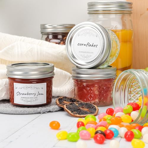 40 Pack 4 oz Glass Mason Jars (40 Count)