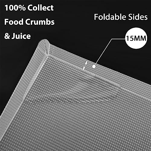 Flexible Plastic Cutting Boards Mats with Lip (Foldable - Clear - 3)