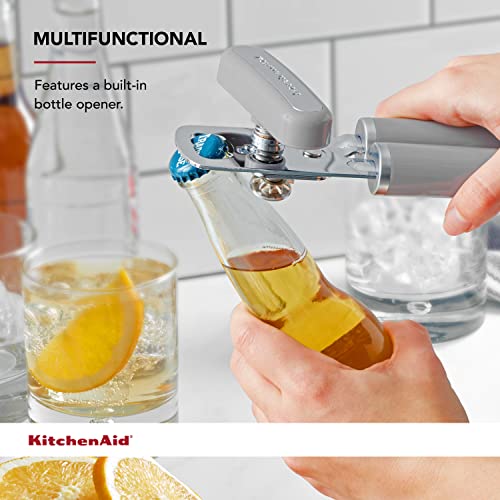 Classic Multifunction Can Opener and Bottle Opener Easy to Use (Gray / 8.34-Inch)