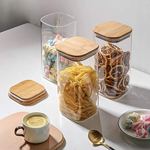 Glass Storage Containers with Lids 1.6 Qt (3 Count)