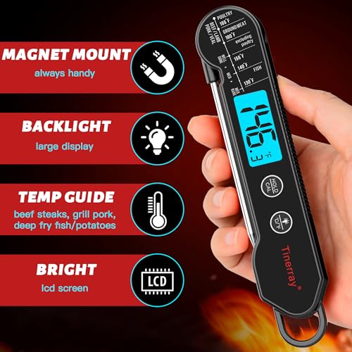 Professional Digital Meat Thermometer Instant Read Waterproof