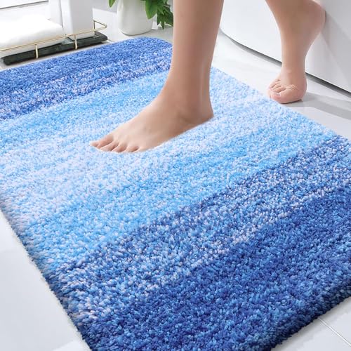 Bathroom Rugs Mat 36x24 (36" X 24" / Light Royal Blue)