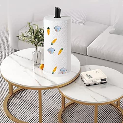 Black Paper Towel Holder Countertop (Black)