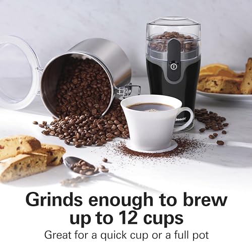 Fresh Grind Electric Coffee Grinder For Up To 12 Cups (Black / Makes up to 12 Cups)