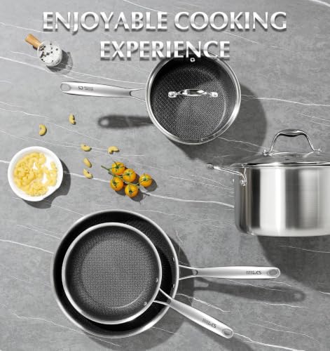 Triply Stainless Steel Cookware Set 14Pcs (Black / 14 Pcs)