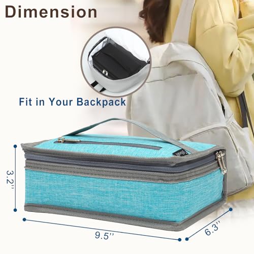 Small Insulated Lunch box Portable Soft Bag Mini Cooler Thermal Meal Tote Kit with Handle for Work & School