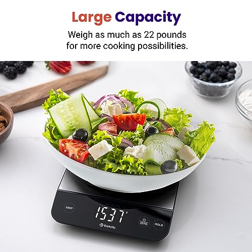 22lb Food Kitchen Scale (Stainless Steel-Silver)
